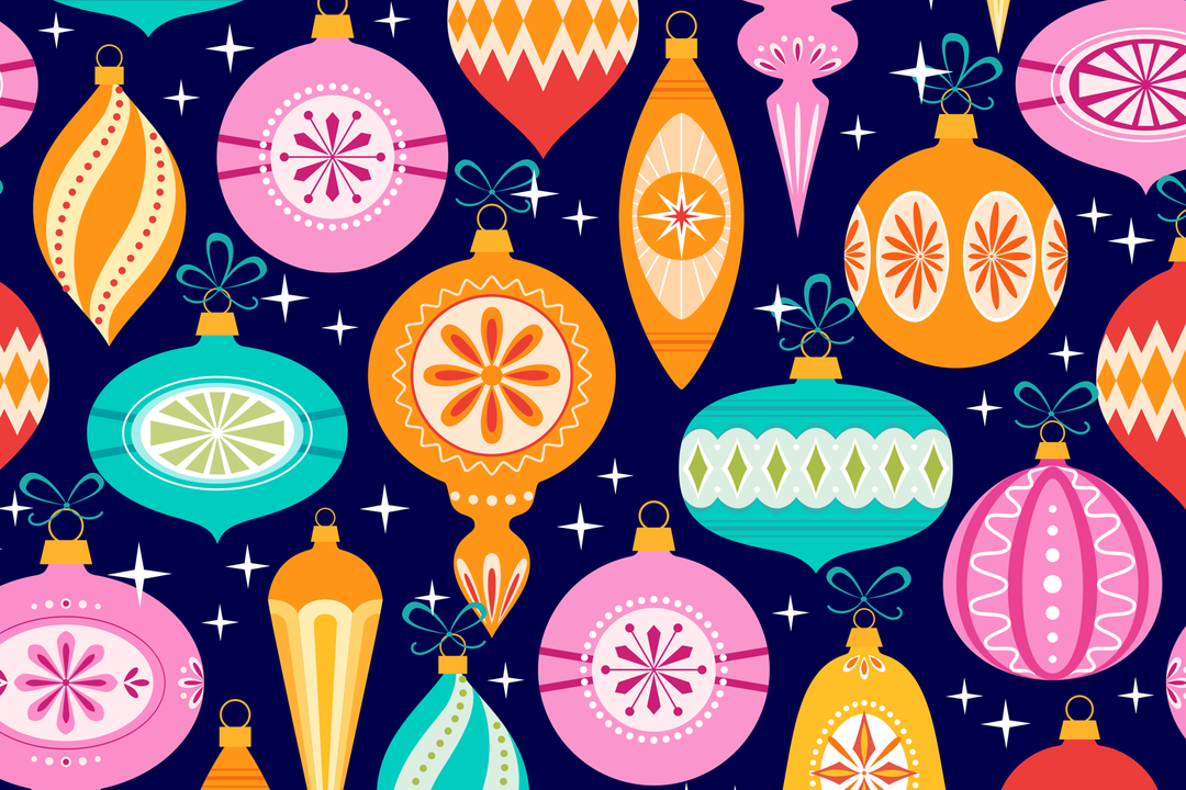 Vintage Holiday Ornaments Puzzle
