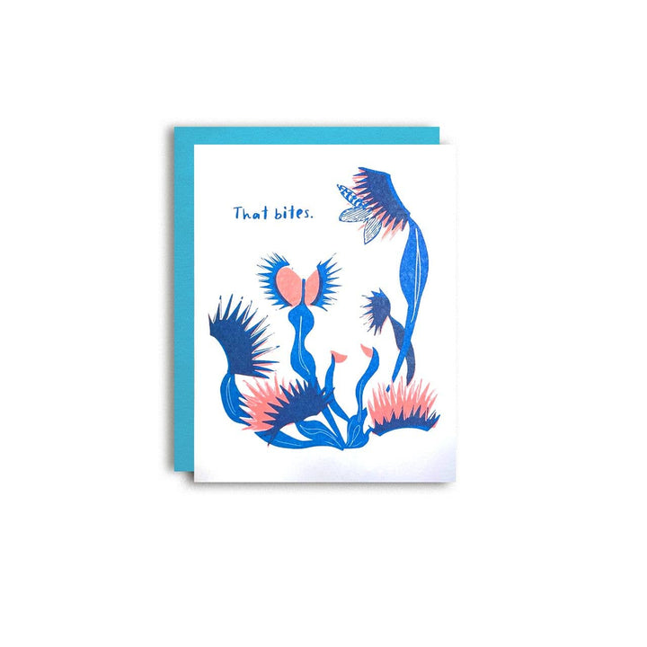 Fly Trap Bites - Fun Risograph Card