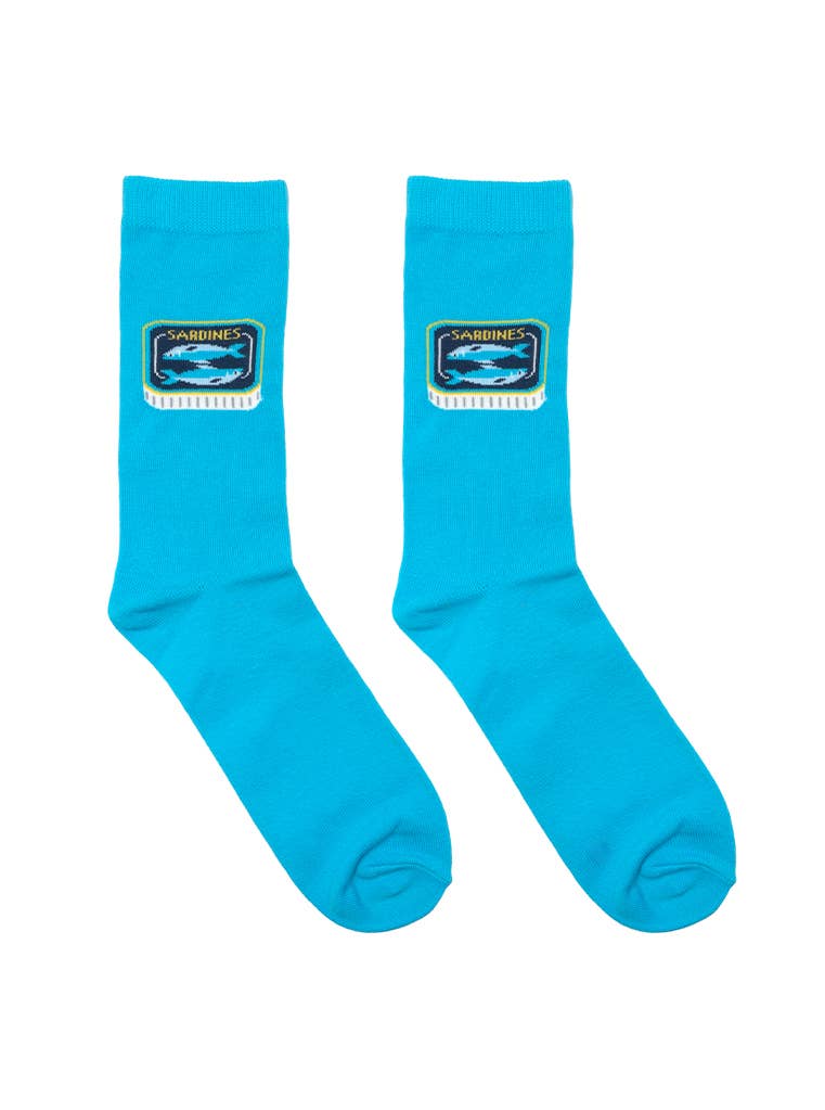 3D Packaged Socks - Sardines - Blue
