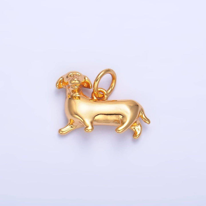 24K Gold Filled Dachshund Charm