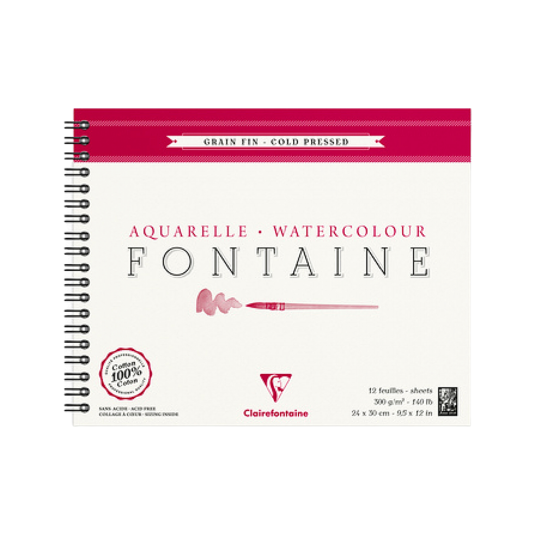 Fontaine Spiral Bound Watercolor Paper