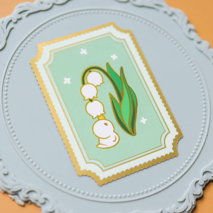 Lily of the Valley Duckie Vinyl Sticker