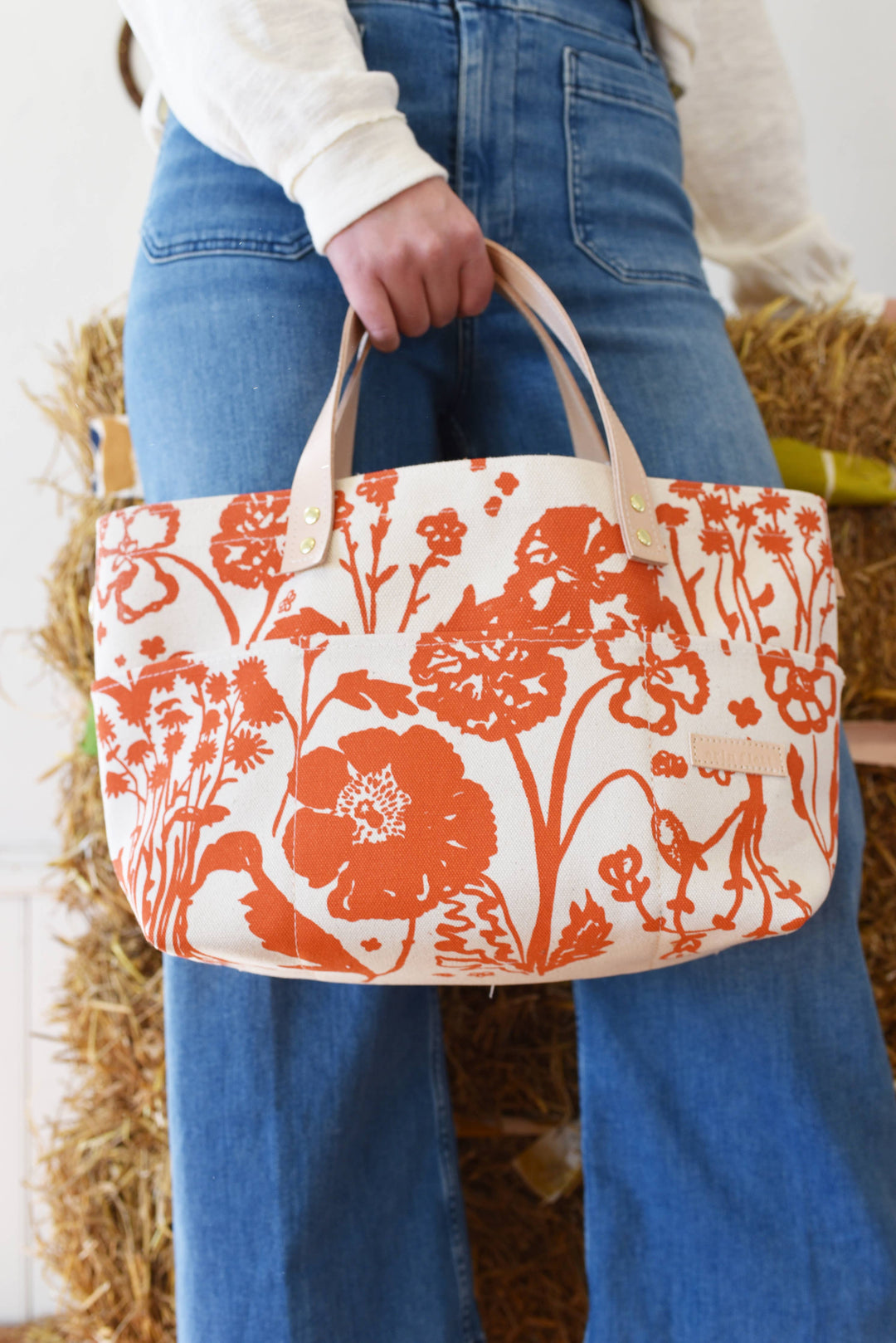 George Tote Bag – Red Flaggy Meadow