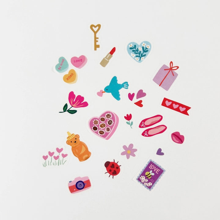 Love Jumble Washi Stickers