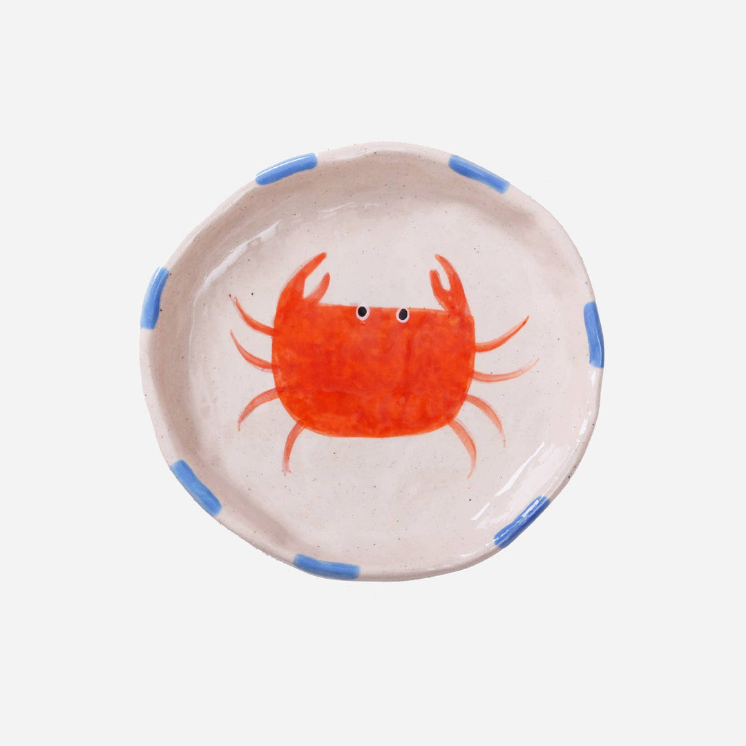 Ceramic Crab Trinket Tray