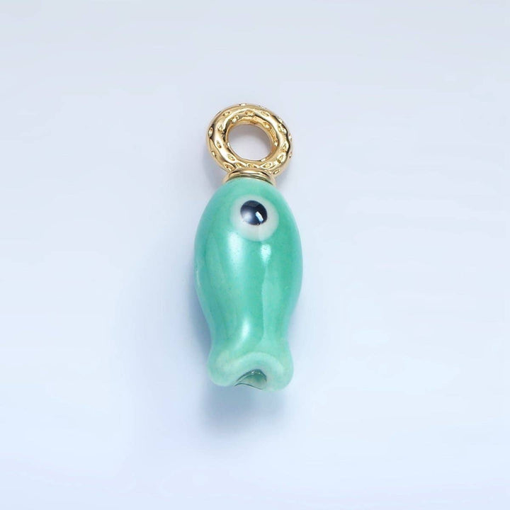 30mm Ceramic Fish Charm