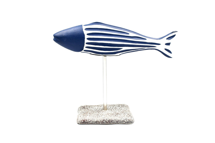 Handcrafted Porcelain Fish Blue