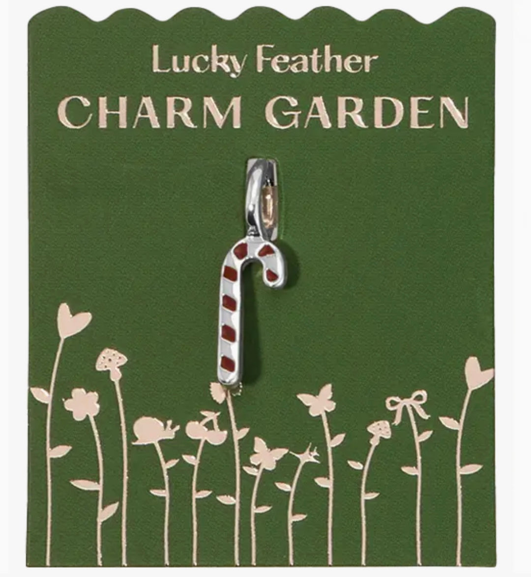 Silver Candy Cane Charm