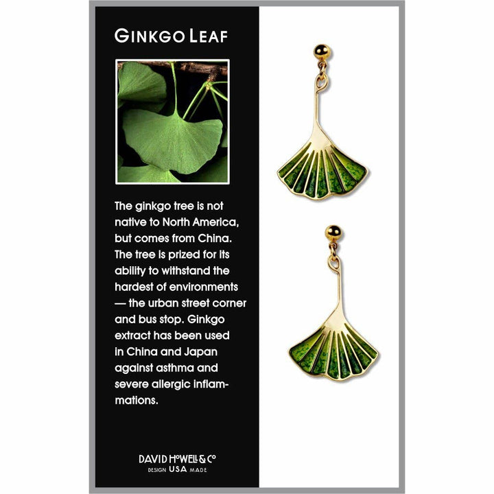 Ginkgo Leaf Earrings