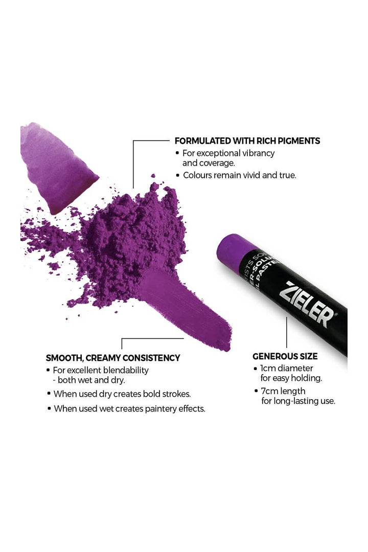 Zieler® 24 Artists Soft Water-Soluble Oil Pastels