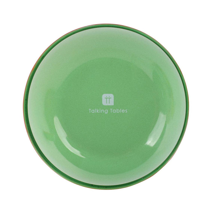 Tomato Green Enamel Bowl