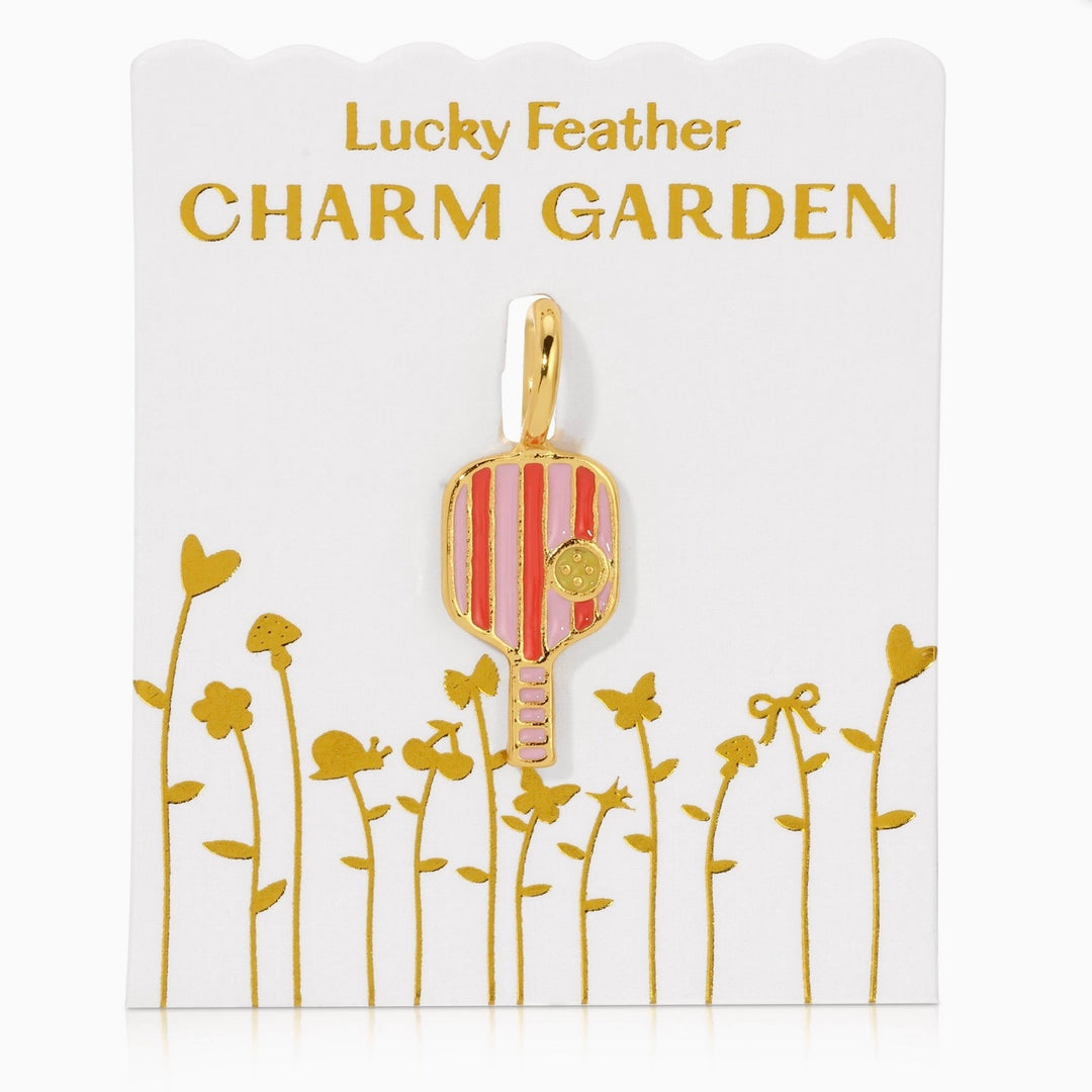 Gold Pickleball Charm