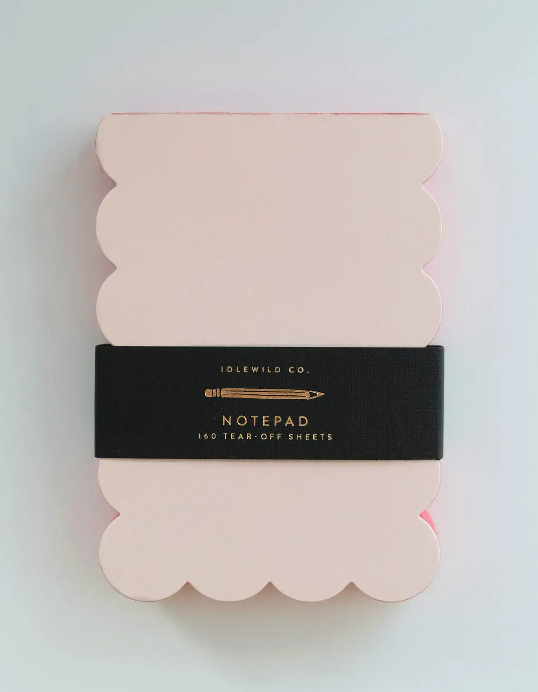 Scalloped Shaped Notepad | Peach + Persimmon Edge