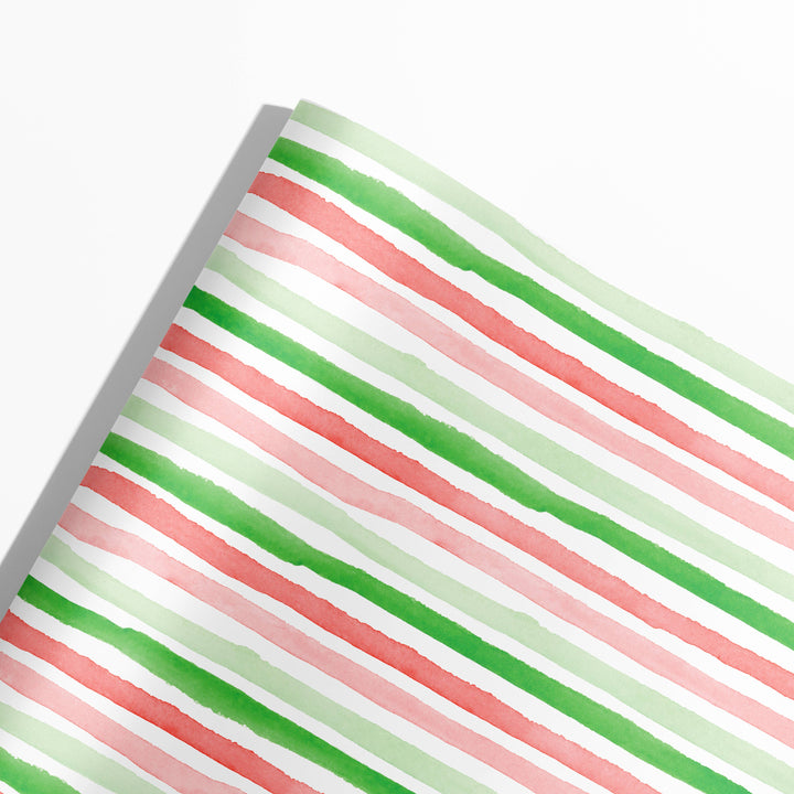 Holiday Stripes Gift Wrap