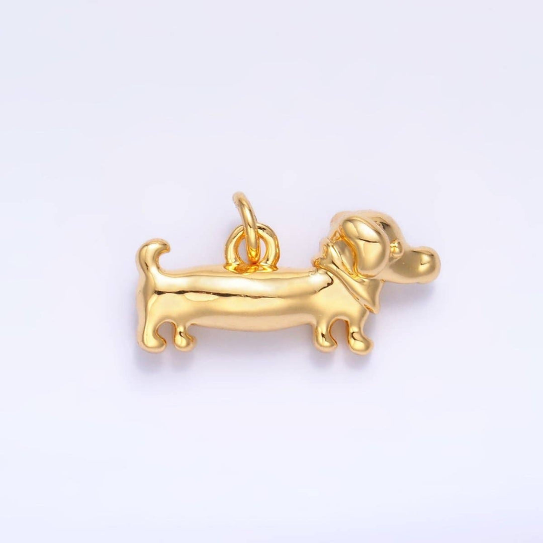 24K Gold Filled Dachshund Charm