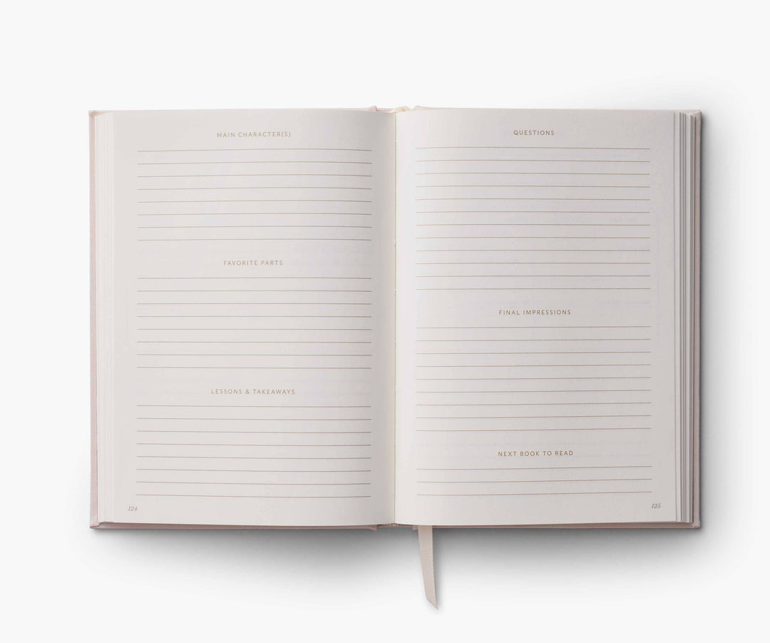 Book Club Embroidered Book Journal