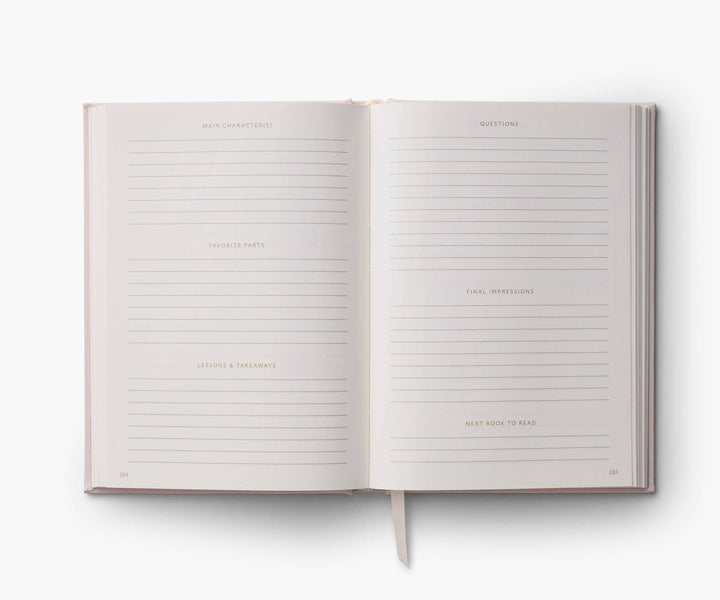 Book Club Embroidered Book Journal