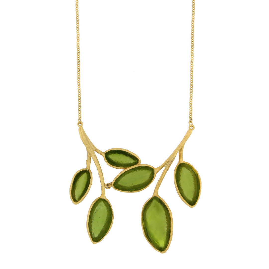Sage 16" Leaf Necklace