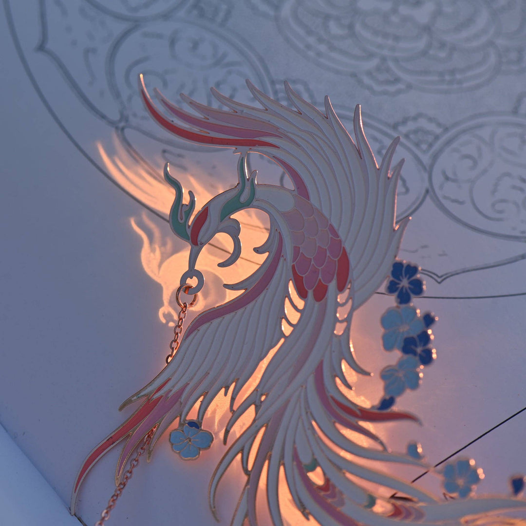 Auspicious Animal Metal Bookmarks (Phoenix)