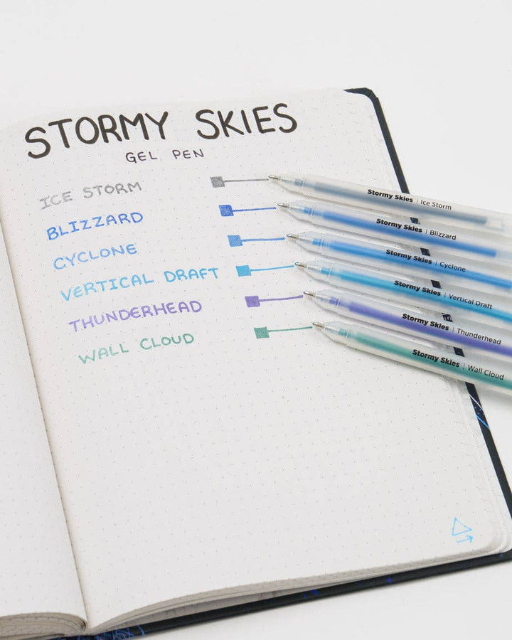 Stormy Skies Metallic Gel Pens