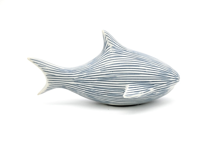 Handcrafted Mini Shark Blue Stripe