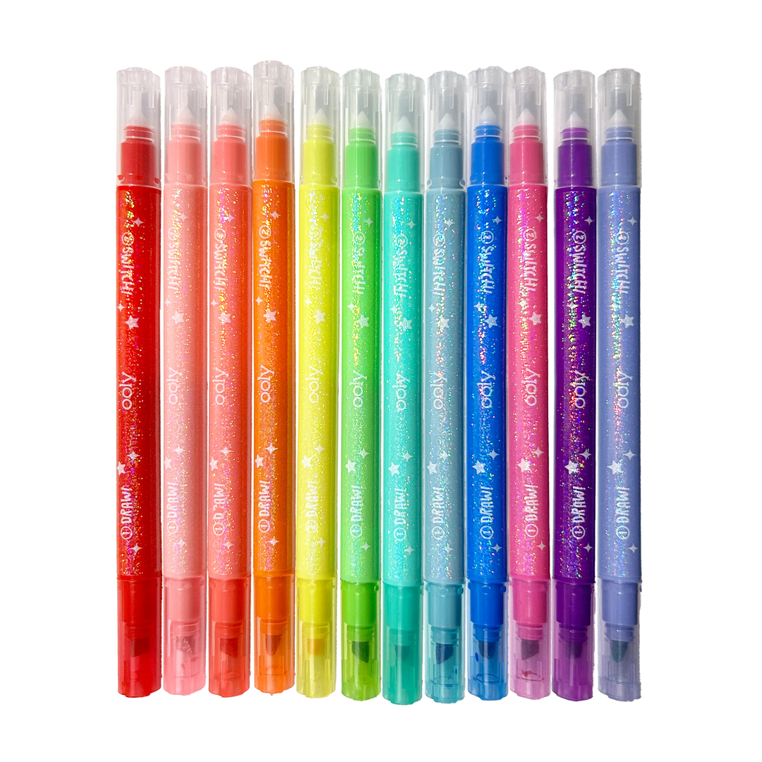 Switch-eroo!: Sparkle Glittery Color-Changing Markers