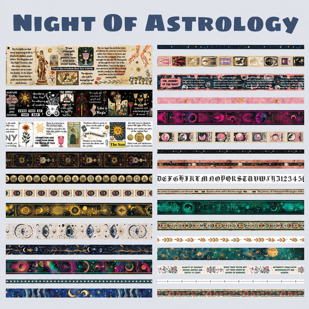 Night of Astrology Washi Tape Set