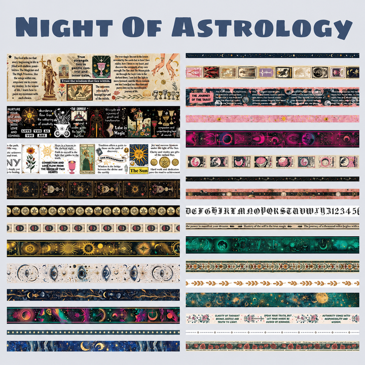Night of Astrology Washi Tape Set