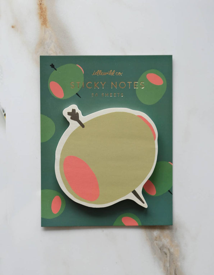 Die-Cut Sticky Notepad | Olive