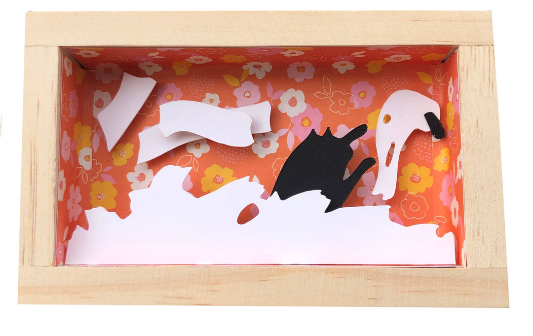 Shadow Box - Cat &amp; Toilet Paper