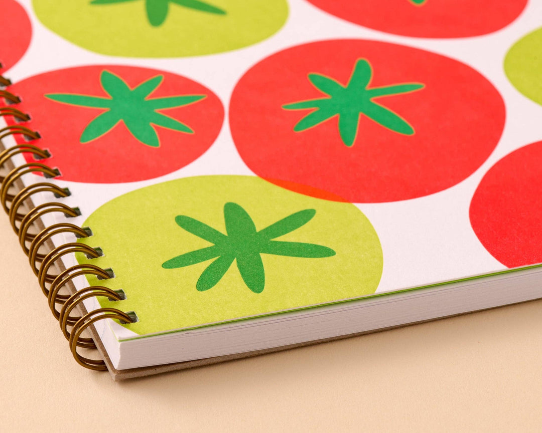 Lined Spiral Notebook—Tomato