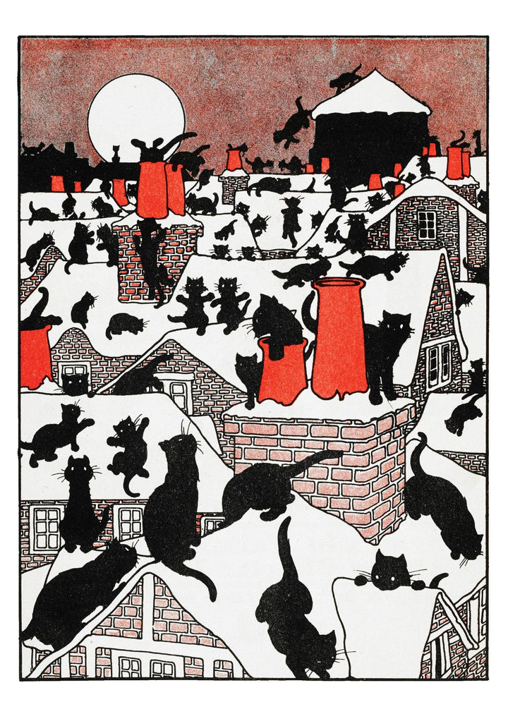 Charles Robinson: A Black Cat Holiday Small Boxed Cards