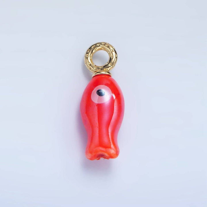 30mm Ceramic Fish Charm