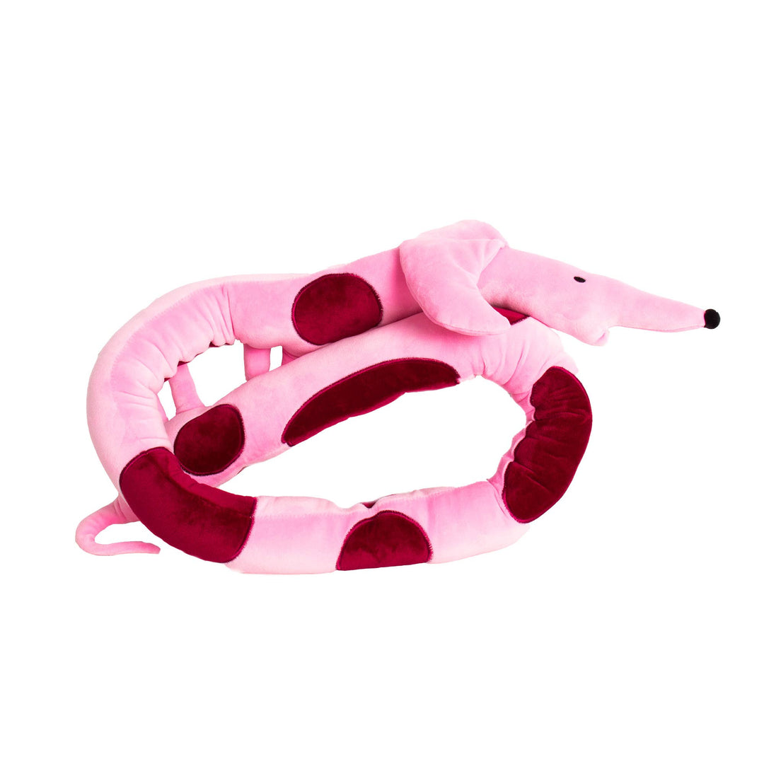 Pink Dachshund Cushion