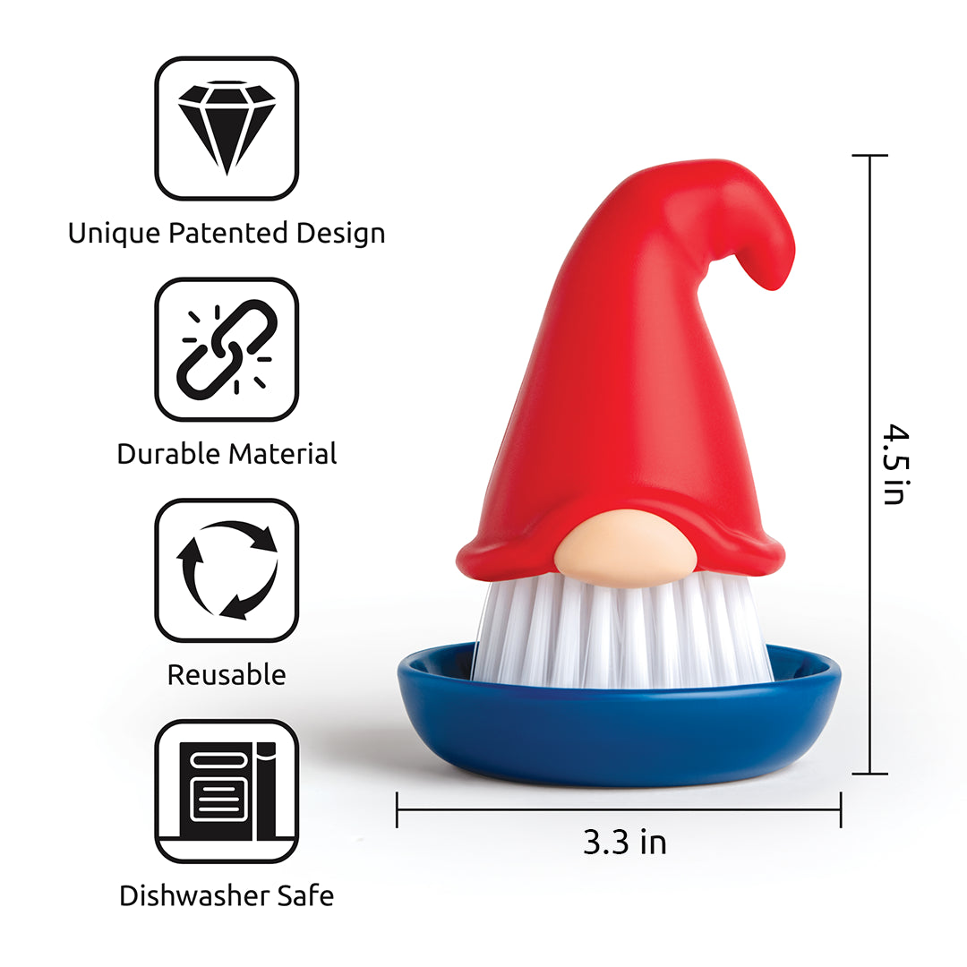 Beardy Gnome Dish Scrub Brush