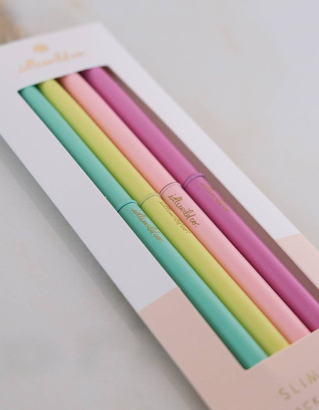 Slim Pen Set of Four | Pastel Brights