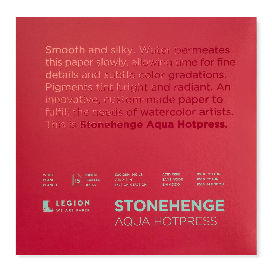 Stonehenge Aqua Watercolor Block Hotpress