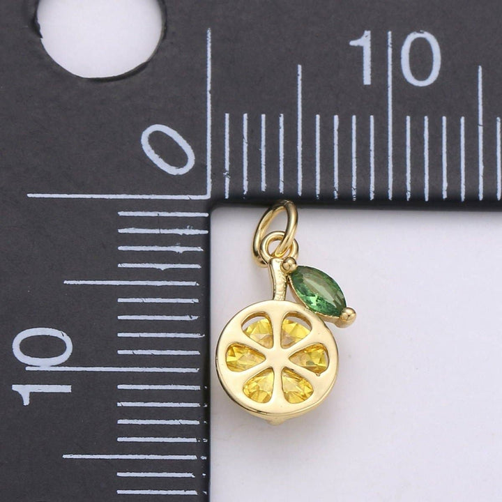 14K Gold Filled Mini Lemon Charm