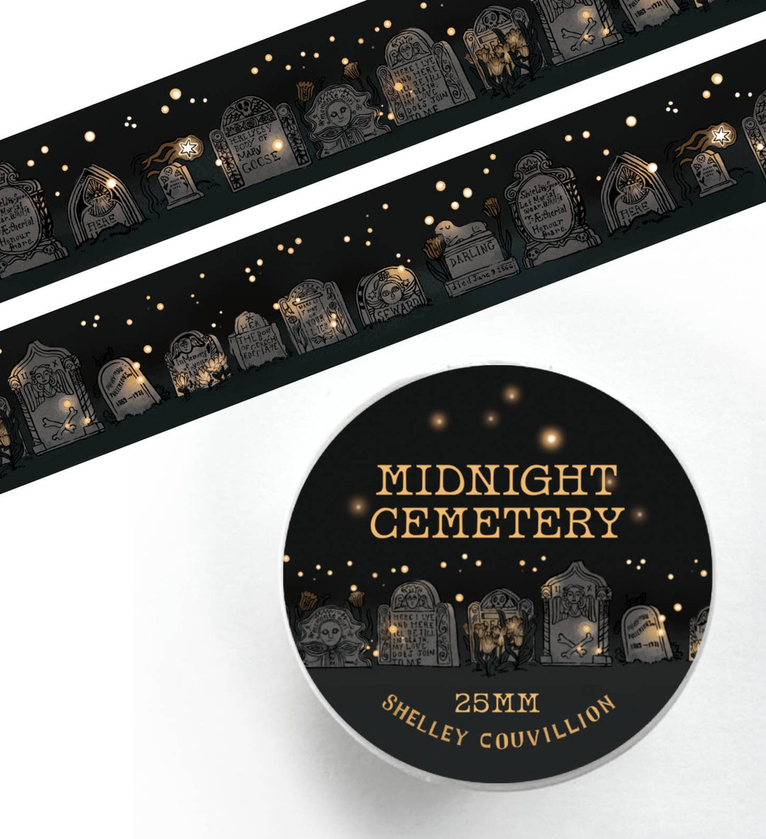 Midnight Cemetery Washi Tape