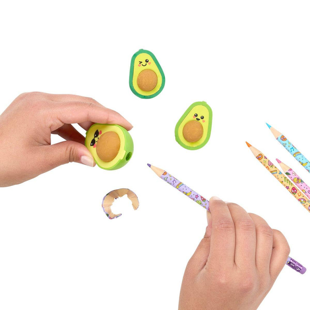 Avocado Love: Puzzle Erasers &amp; Sharpener