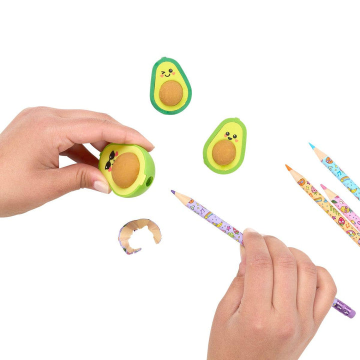 Avocado Love: Puzzle Erasers &amp; Sharpener