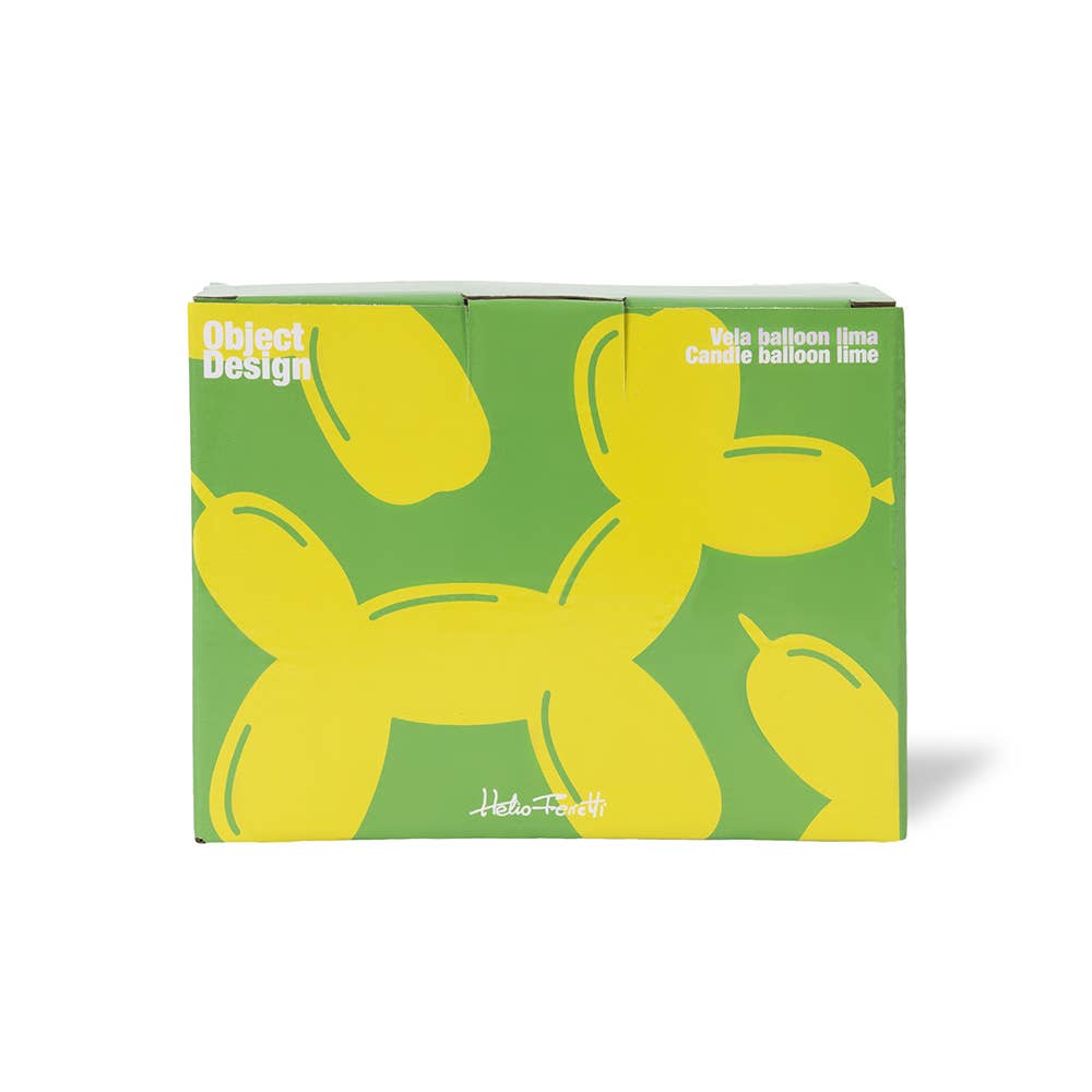 Lime Balloon Dog Candle