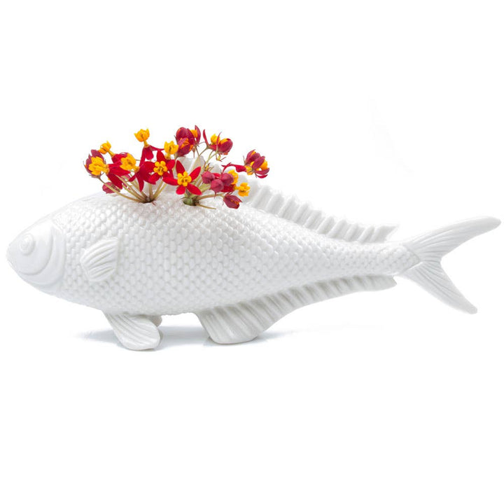 Carp Ceramic Flower Vase
