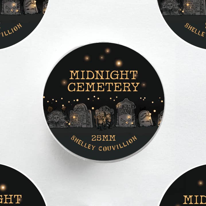 Midnight Cemetery Washi Tape