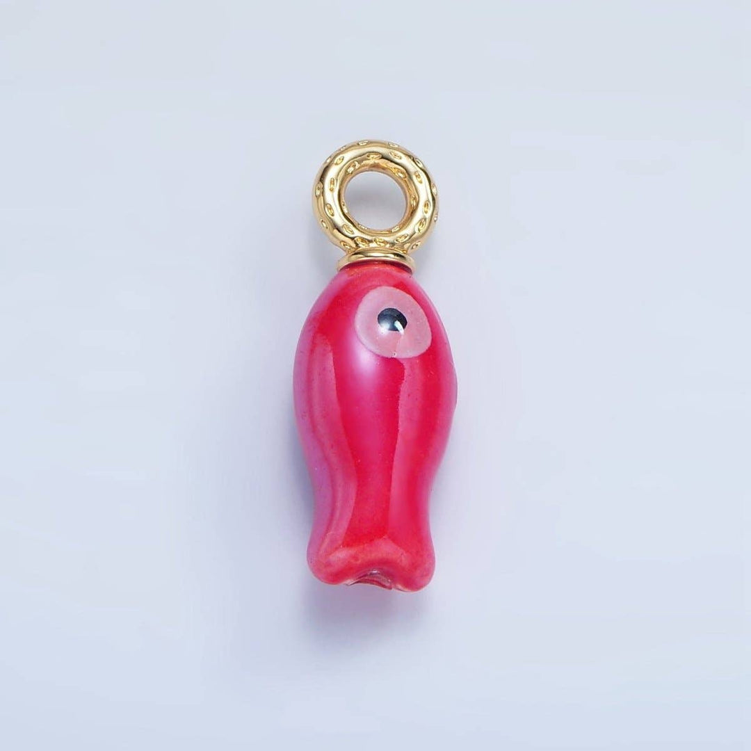 30mm Ceramic Fish Charm