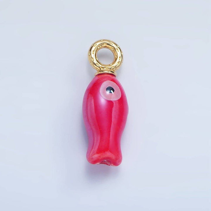 30mm Ceramic Fish Charm