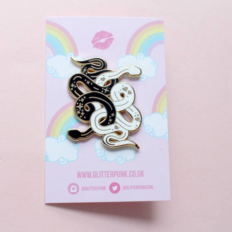 Snakes Enamel Pin