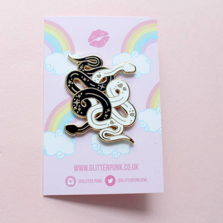 Snakes Enamel Pin