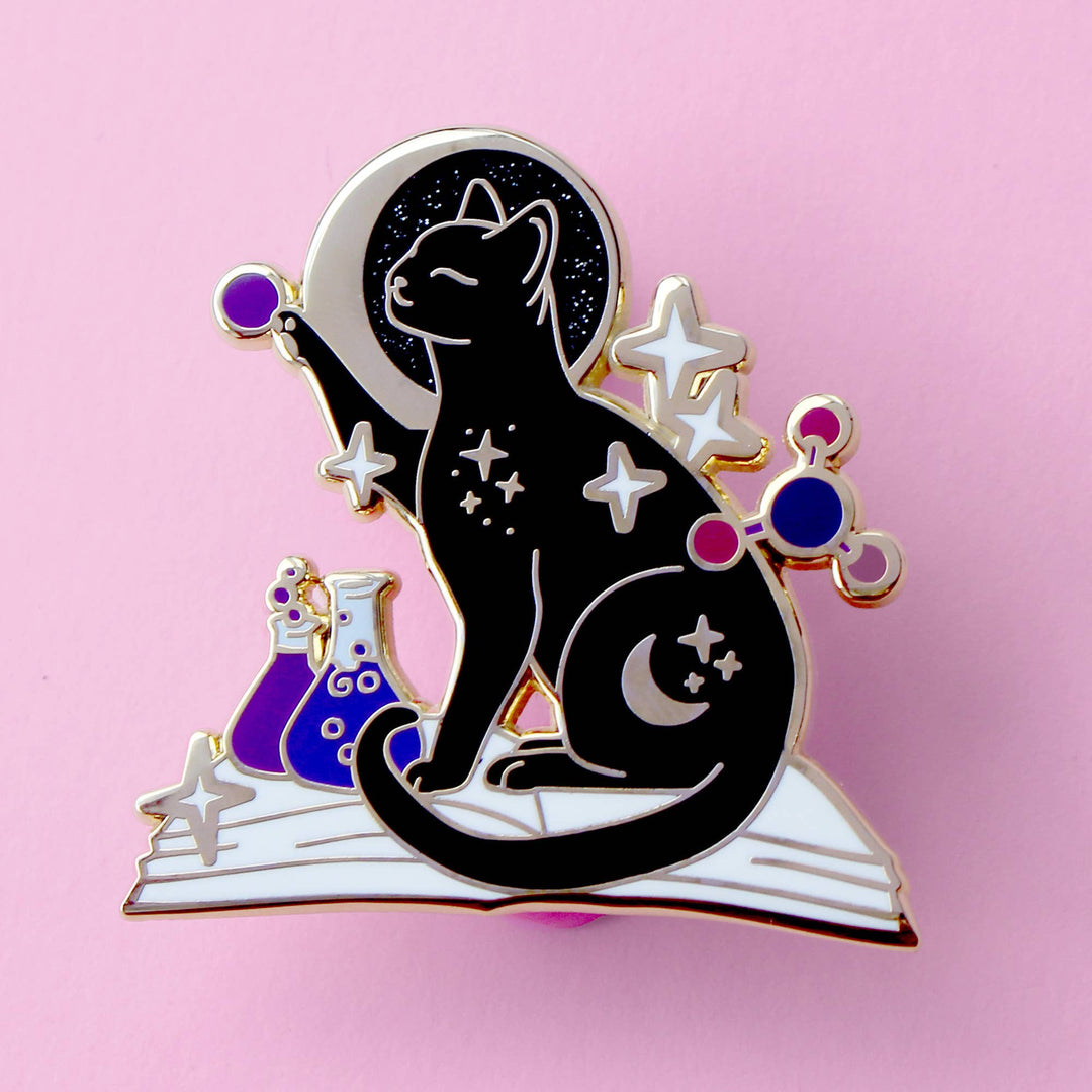 Science Cat Enamel Pin