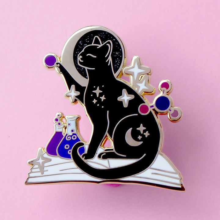 Science Cat Enamel Pin